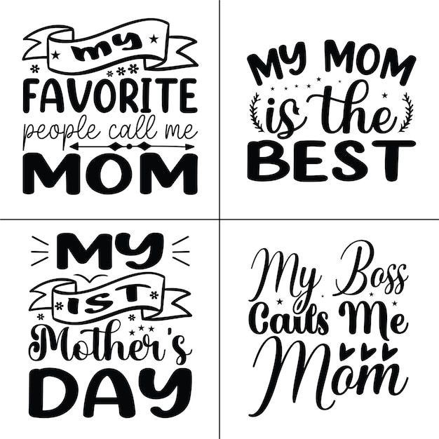 Feliz día de las madres SVG Diseño