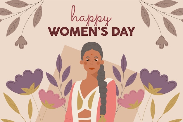 Feliz día de la mujer coche Vector