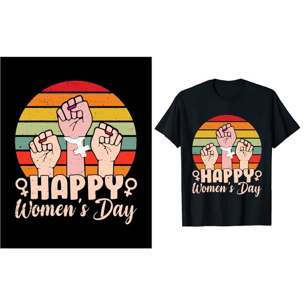 Feliz Día de la Mujer Diseño Retro