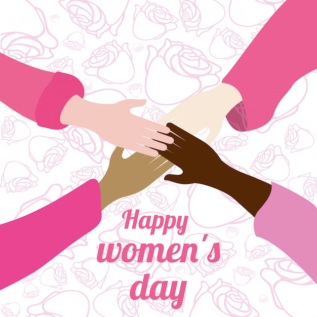 Feliz dia de la mujer de diseño