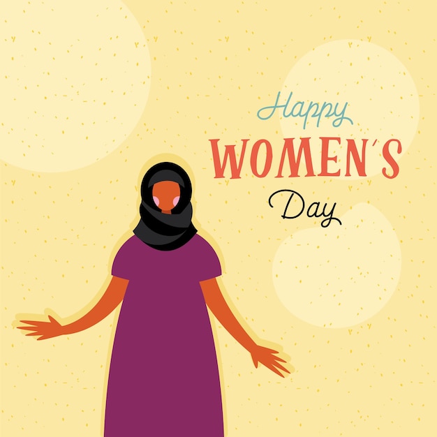 Feliz día de la mujer estilo de banner