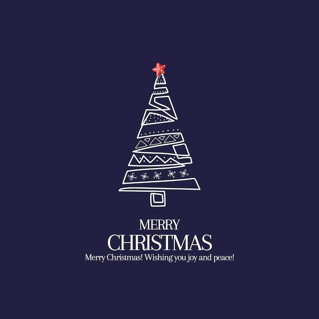 Feliz día de Navidad diseño adecuado para la ilustración vectorial