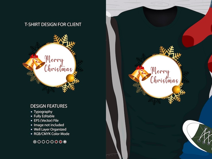 Vector feliz día de navidad y feliz año nuevo tarjeta sublimación para tarjetas de camiseta álbumes de recortes y otros