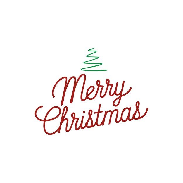 Feliz día de Navidad vector de tipografía