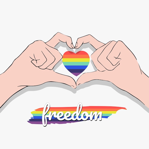 Feliz día del orgullo mundial ilustración de fondo para lgbt