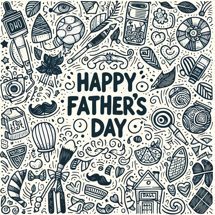 Feliz día del padre concepto minimalista fondo de arte vectorial