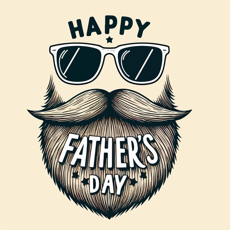 Feliz día del padre concepto minimalista fondo de arte vectorial