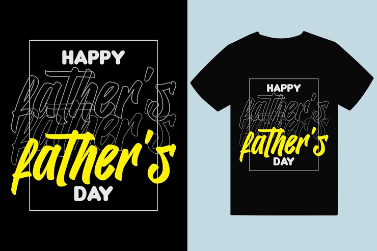 Feliz día del padre diseño de camiseta única tipografía diseño del día del padre archivo listo para imprimir