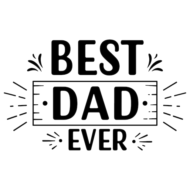 Feliz día del padre Diseño tipográfico