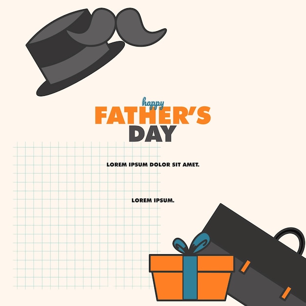 Feliz día del padre diseño vectorial