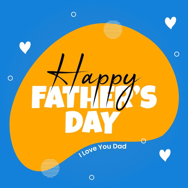 Feliz día del padre plantilla de diseño de publicaciones en las redes sociales