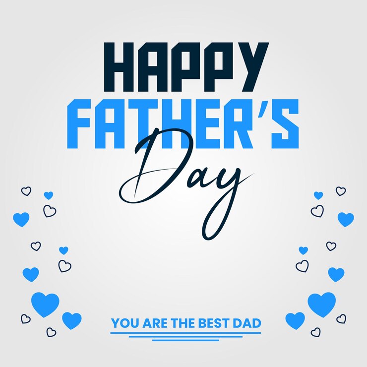Feliz día del padre plantilla de publicación en las redes sociales
