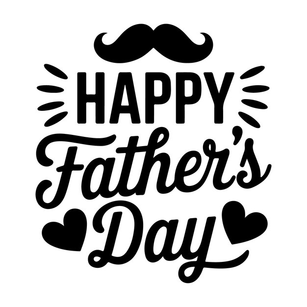 Feliz día del padre tipografía diseño de camiseta