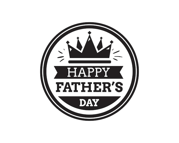 Feliz día del padre Tipografía vectorial
