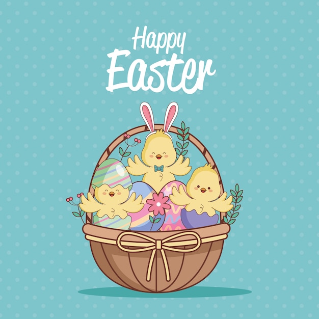 Feliz dia de pascua tarjeta