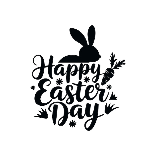Feliz día de Pascua Tipografía