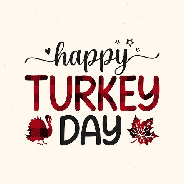 Feliz día del pavo - Vector de diseño tipográfico de cotizaciones de acción de gracias
