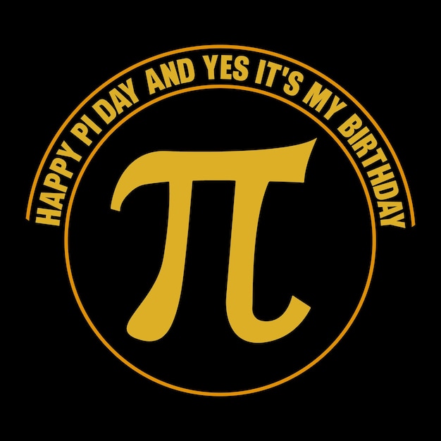 Feliz día de Pi y sí, es mi cumpleaños retro gráfico colorido camiseta diseño de camiseta día de Pi