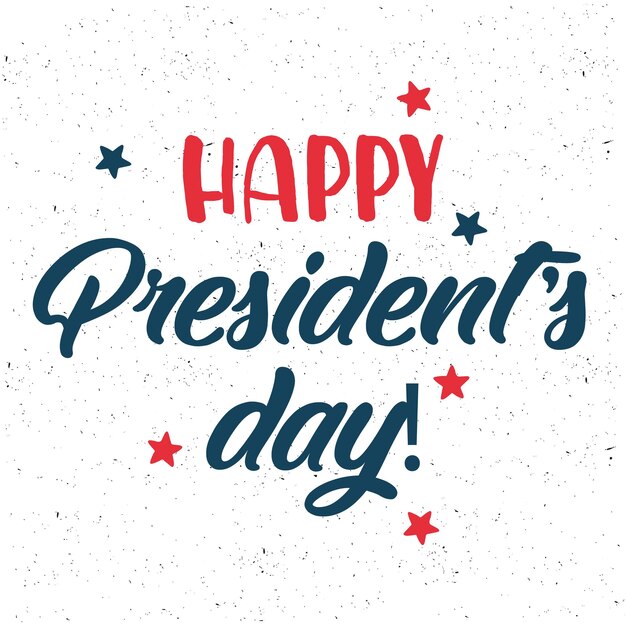 Feliz día de los presidentes Texto de tipografía vectorial o diseño de logotipo Utilizable para la venta pancartas tarjetas de felicitación regalos, etc. Eps10
