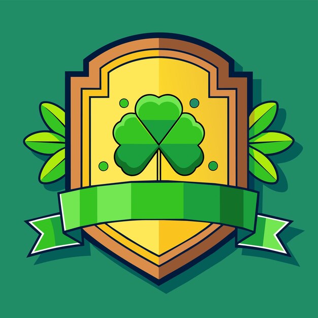 Vector feliz día de san patricio mascota dibujada a mano personaje de dibujos animados pegatina icono concepto ilustración aislada