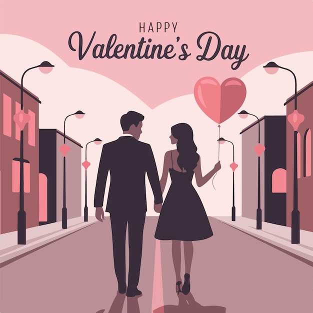 feliz día de San Valentín arte de fondo diseño de ilustración vectorial