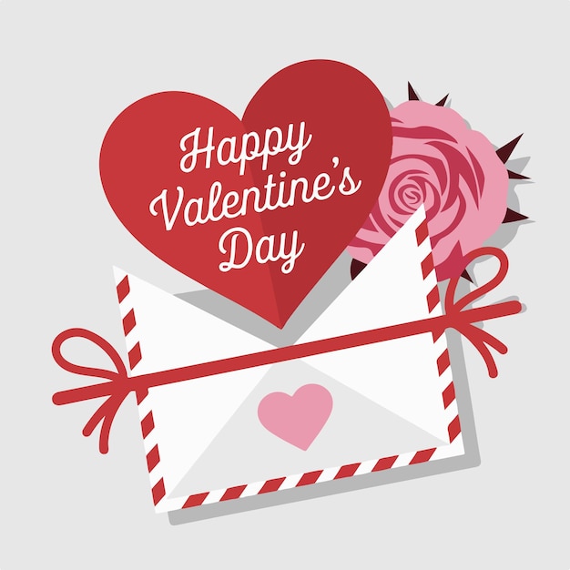 feliz día de San Valentín arte de fondo diseño de ilustración vectorial