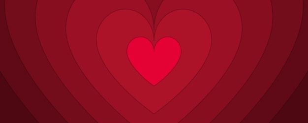 Feliz día de San Valentín banner web o encabezado