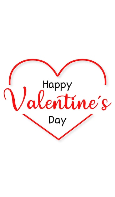 Feliz día de San Valentín corazón