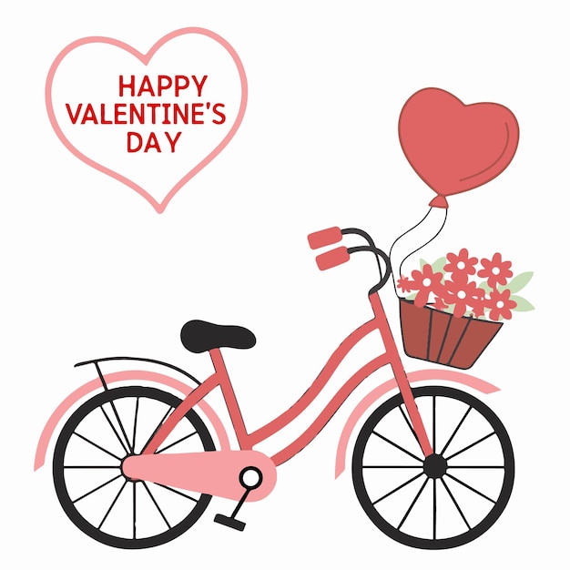 Feliz día de San Valentín diseño gráfico ilustración vectorial
