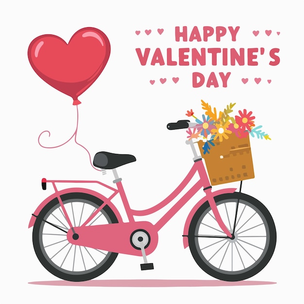 Feliz día de San Valentín diseño gráfico ilustración vectorial