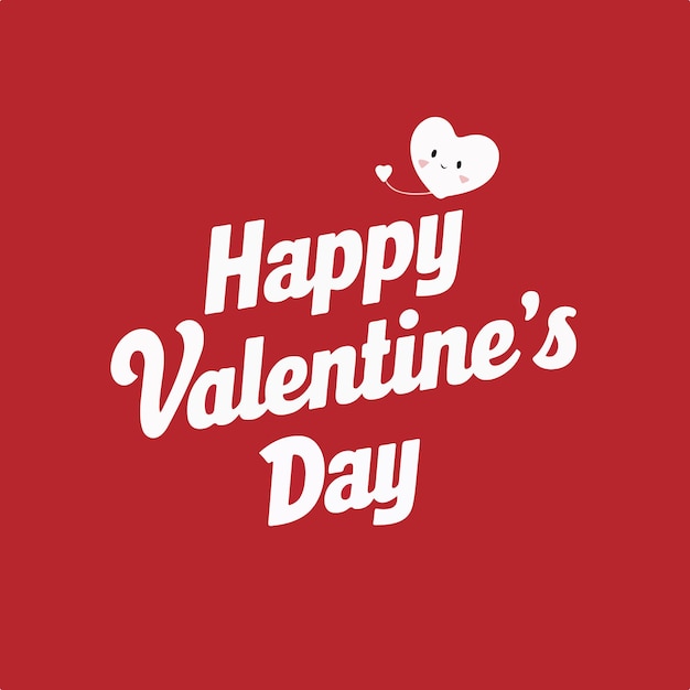 Feliz día de San Valentín diseño gráfico ilustración vectorial
