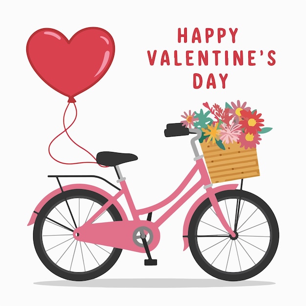 Feliz día de San Valentín diseño gráfico ilustración vectorial