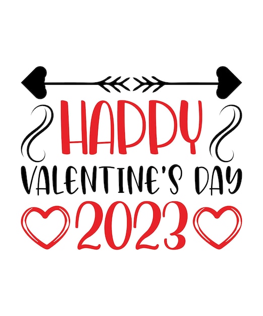 Feliz Día de San Valentín Diseño SVG