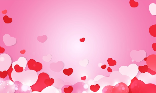 Feliz día de San Valentín del diseño vectorial de fondo