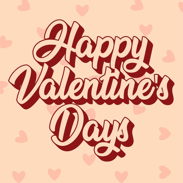 Vector feliz día de san valentín diseño vectorial