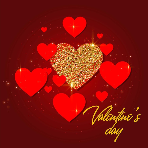 feliz día de san valentín folleto de valentín fondo 2024