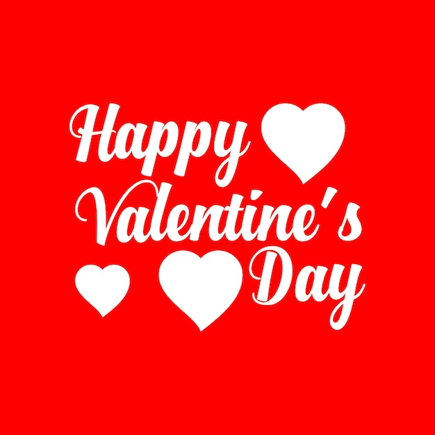 Feliz día de san valentín con hermoso corazón