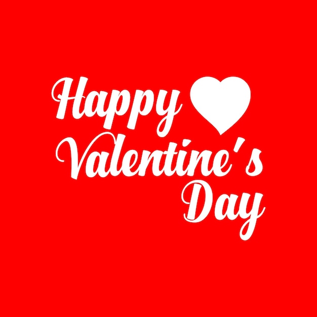 Feliz día de san valentín con hermoso corazón