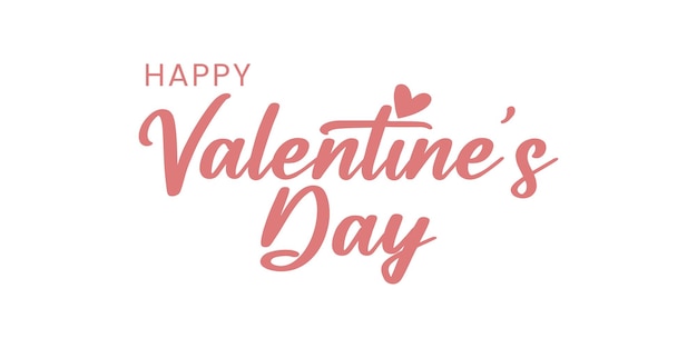 Feliz día de San Valentín ilustración vectorial de tipografía