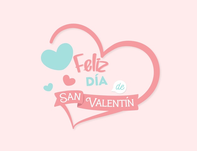 Feliz día de San Valentín Ilustración vectorial