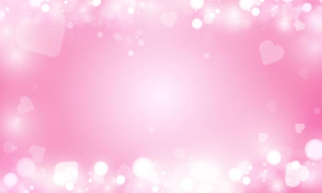 Feliz día de San Valentín tarjeta corazones vector fondo