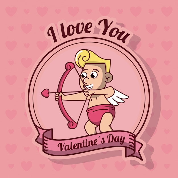 Vector feliz día de san valentín tarjeta