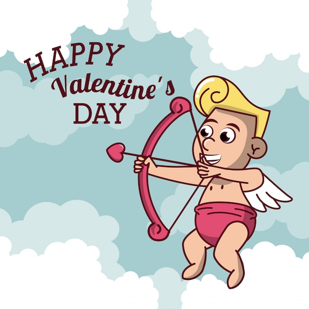 Vector feliz día de san valentín tarjeta