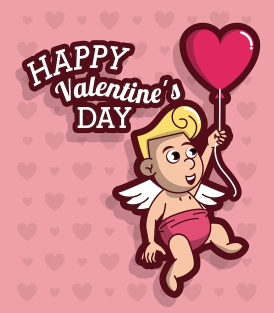 Vector feliz día de san valentín tarjeta