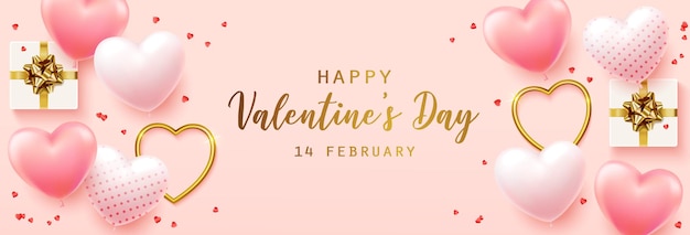 Feliz día de San Valentín con texto de caligrafía.