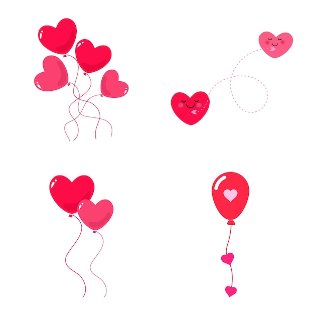 Feliz día de San Valentín vector gráfico de amor