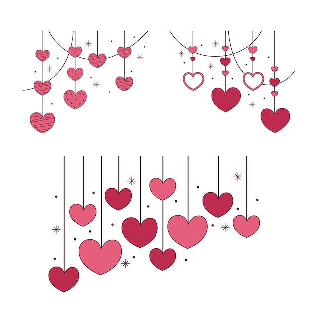 Feliz día de San Valentín vector gráfico de amor