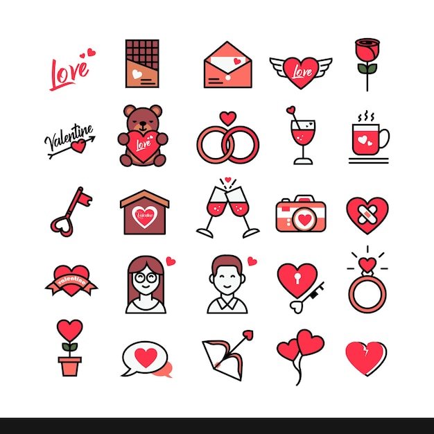 feliz día de san valentín volante de valentín icono de fondo día de valentí 2024