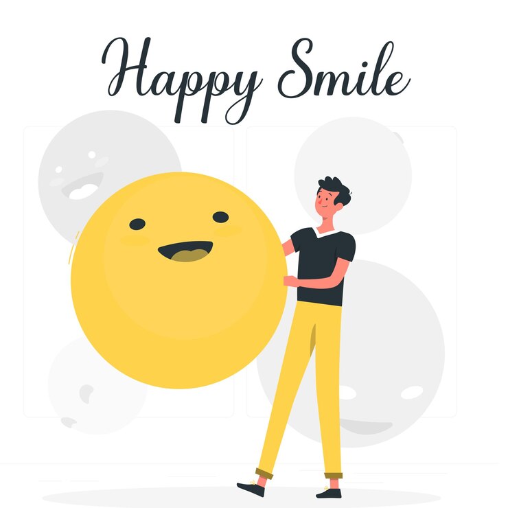 Vector feliz dia de la sonrisa