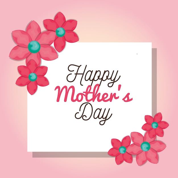 Feliz día de tarjeta madres